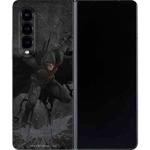 DC Comics Batman The Dark Knight Action pose Galaxy Z Fold4 5G Skin